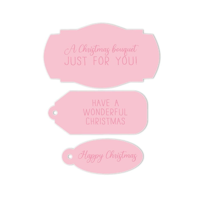 Christmas Tiny Tag and Sentiments Die & Stamp by Chloes Creative Cards - Craftywaftyshop