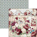 Ciao Bella Bohemian Burgundy 12x12 Paper Pad Double-Sided | CBPM099 - Craftywaftyshop