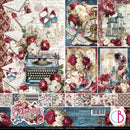 Ciao Bella Bohemian Burgundy 12x12 Paper Pad Double-Sided | CBPM099 - Craftywaftyshop