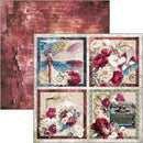 Ciao Bella Bohemian Burgundy 12x12 Patterns Pad Double-Sided | CBT099 - Craftywaftyshop