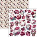 Ciao Bella Bohemian Burgundy 12x12 Patterns Pad Double-Sided | CBT099 - Craftywaftyshop