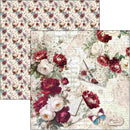 Ciao Bella Bohemian Burgundy 8x8 Paper Pad Double-Sided | CBH099 - Craftywaftyshop