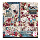 Ciao Bella Bohemian Burgundy 8x8 Paper Pad Double-Sided | CBH099 - Craftywaftyshop