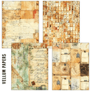 Ciao Bella Craftmix Journey Ahead Mixed A5 Paper Pack - 8 Sheets (Tissue & Vellum Variety) - Craftywaftyshop