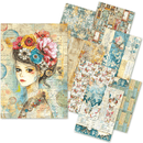 Ciao Bella Craftmix Quintessential Mixed A5 Paper Pack - 8 Sheets (Tissue & Vellum Variety) - Craftywaftyshop