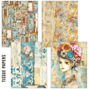 Ciao Bella Craftmix Quintessential Mixed A5 Paper Pack - 8 Sheets (Tissue & Vellum Variety) - Craftywaftyshop