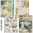 Ciao Bella Craftmix Time Capsule Mixed A5 Paper Pack - 8 Sheets (Tissue & Vellum Variety) - Craftywaftyshop