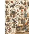 Ciao Bella Dark Academia Rice Paper A5 MIXED - Craftywaftyshop