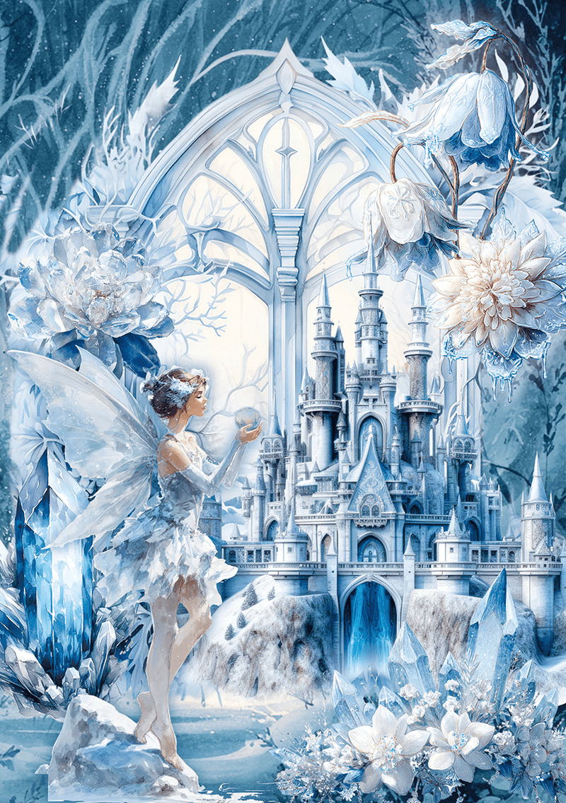 Ciao Bella Frozen Land Rice Paper A5 MIXED - Craftywaftyshop