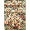 Ciao Bella Hot Cocoa & Holly Rice Paper A5 MIXED - Craftywaftyshop