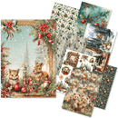 Ciao Bella Hot Cocoa & Holly Rice Paper A5 MIXED - Craftywaftyshop