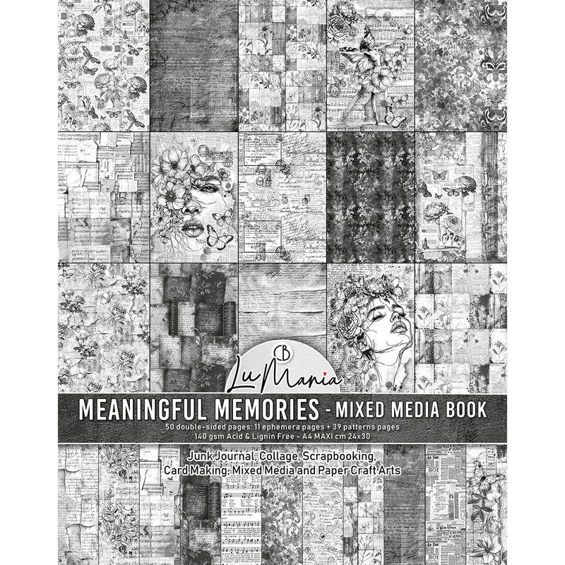 Ciao Bella Mixed Media book Meaningful Memories A4 Maxi - Craftywaftyshop