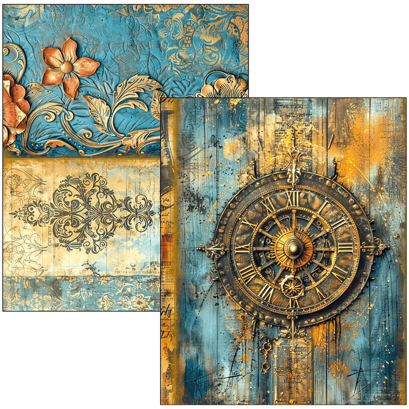 Ciao Bella Mixed Media book Past Time A4 Maxi - Craftywaftyshop