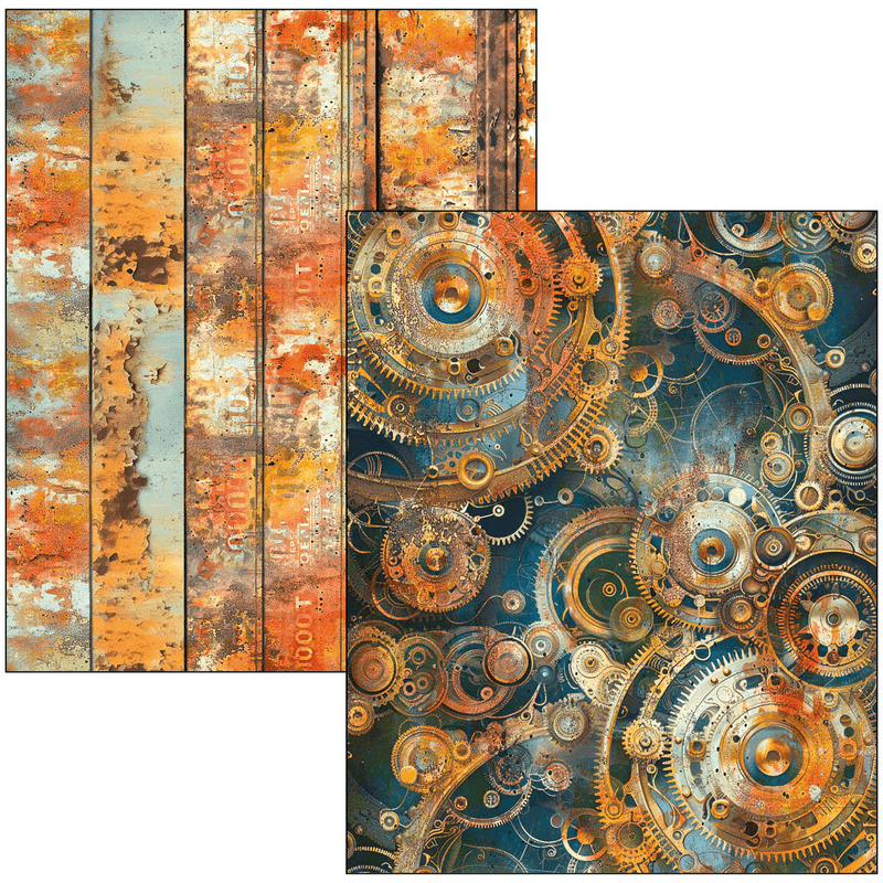 Ciao Bella Mixed Media book Past Time A4 Maxi - Craftywaftyshop