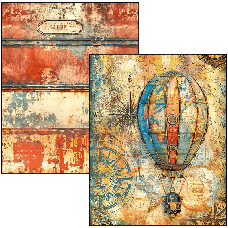 Ciao Bella Mixed Media book Past Time A4 Maxi - Craftywaftyshop