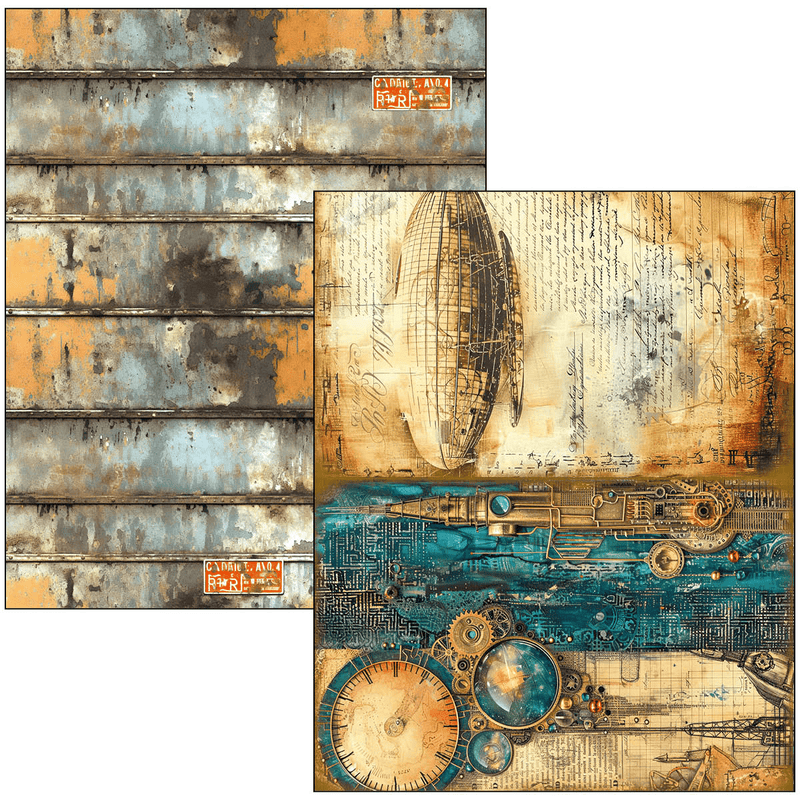 Ciao Bella Mixed Media book Past Time A4 Maxi - Craftywaftyshop