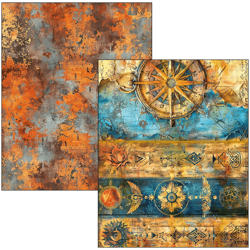 Ciao Bella Mixed Media book Past Time A4 Maxi - Craftywaftyshop