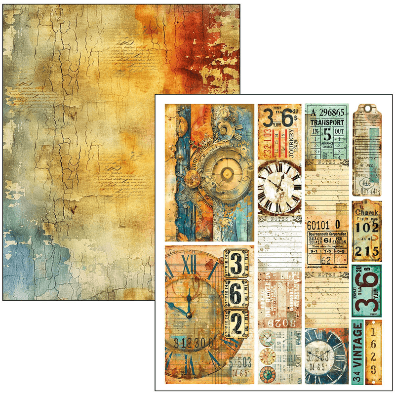 Ciao Bella Mixed Media book Past Time A4 Maxi - Craftywaftyshop