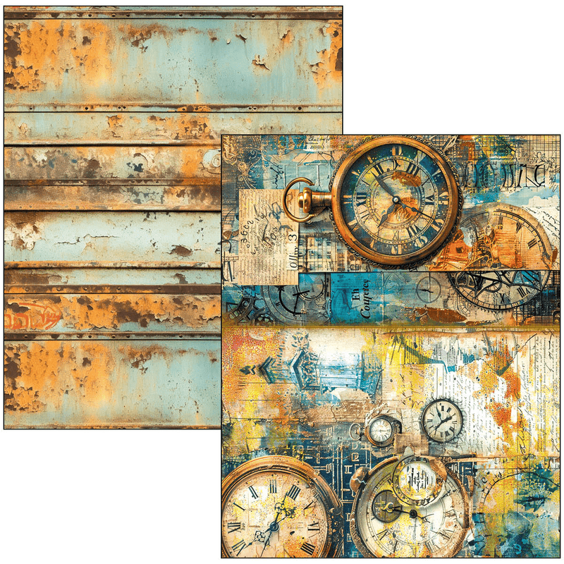 Ciao Bella Mixed Media book Past Time A4 Maxi - Craftywaftyshop