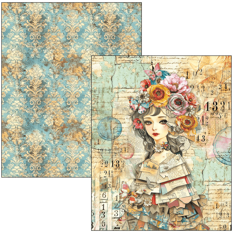 Ciao Bella Mixed Media book Quintessential A4 Maxi - Craftywaftyshop