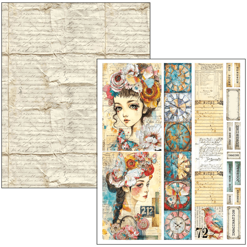 Ciao Bella Mixed Media book Quintessential A4 Maxi - Craftywaftyshop