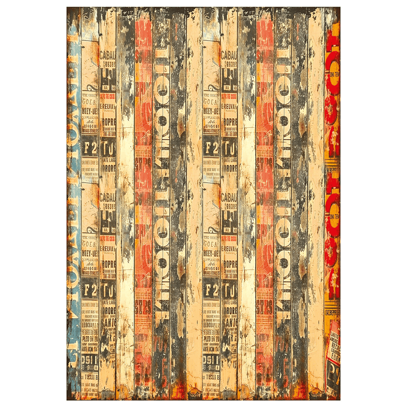 Ciao Bella Mixed Media rice paper A4 set 4/Pkg Journey Ahead - Craftywaftyshop