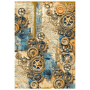 Ciao Bella Mixed Media rice paper A4 set 4/Pkg Past Time - Craftywaftyshop