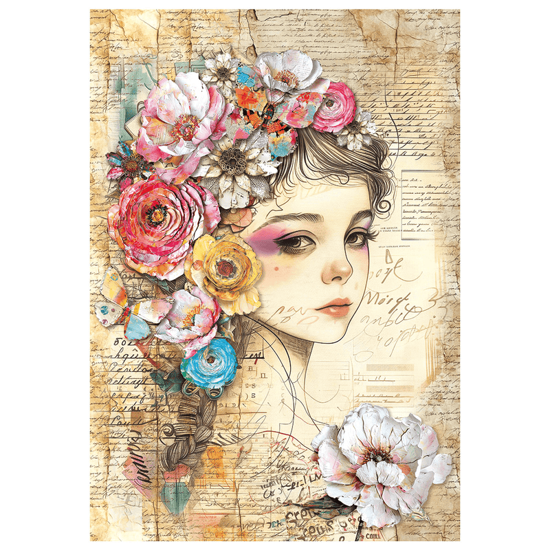 Ciao Bella Mixed Media rice paper A4 set 4/Pkg Quintessential - Craftywaftyshop
