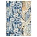 Ciao Bella Mixed Media rice paper A4 set 4/Pkg Urban Blue Denim - Craftywaftyshop