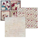 Ciao Bella Paper Bohemian Burgundy 6x6 Deluxe & Vellum Dual Pack | CBXQ012 - Craftywaftyshop