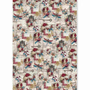 Ciao Bella Paper Bohemian Burgundy A5 Rice Paper Mixed x8 Single-Sided | CBRS046 - Craftywaftyshop