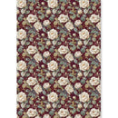 Ciao Bella Paper Bohemian Burgundy A5 Rice Paper Mixed x8 Single-Sided | CBRS046 - Craftywaftyshop