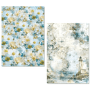Ciao Bella Paper - Edge of the Ocean - A5 Mixed Media Rice Paper Set | MFS008 - Craftywaftyshop
