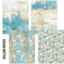 Ciao Bella Paper - Edge of the Ocean - A5 Tissue and Vellum Variety Pack | MC008 - Craftywaftyshop