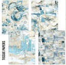 Ciao Bella Paper - Edge of the Ocean - A5 Tissue and Vellum Variety Pack | MC008 - Craftywaftyshop