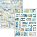 Ciao Bella Paper - Edge of the Ocean - Mixed Media book | MA008 - Craftywaftyshop
