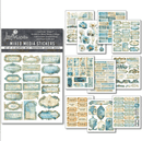 Ciao Bella Paper - Edge of the Ocean - Mixed Media Sticker Set | MB012 - Craftywaftyshop