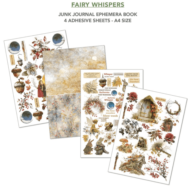 Ciao Bella Paper - Fairy Whispers - Junk Journal & Ephemera Book - Craftywaftyshop