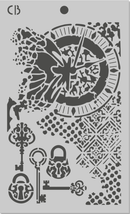 Ciao Bella Paper - Fairy Whispers - Triple Layer Stencil Set (5"x8") - Craftywaftyshop