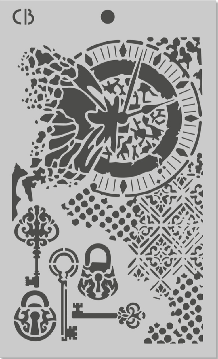 Ciao Bella Paper - Fairy Whispers - Triple Layer Stencil Set (5"x8") - Craftywaftyshop