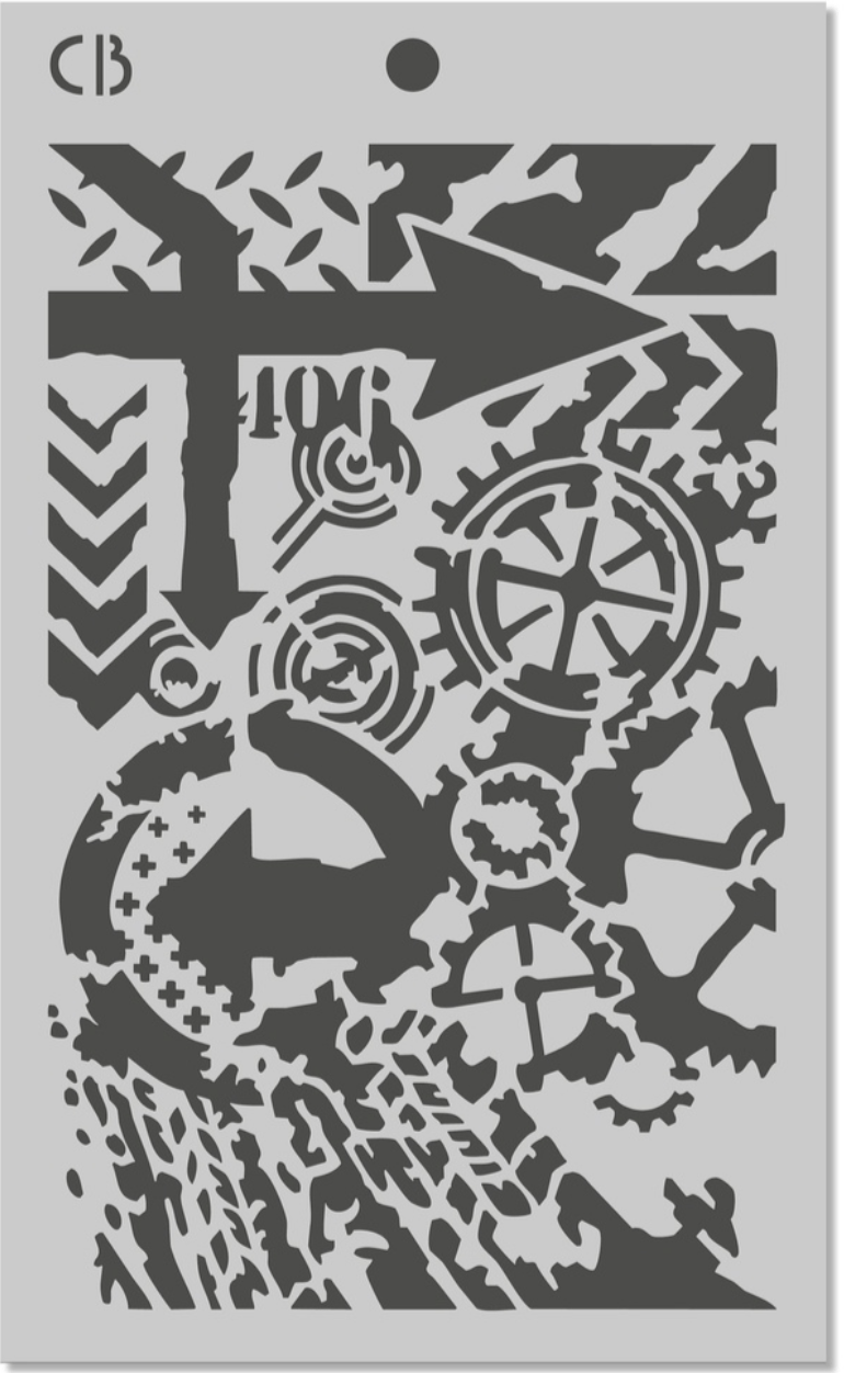 Ciao Bella Paper - Polar Railway - Triple Layer Stencil Set (5"x8") - Craftywaftyshop