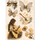 Ciao Bella Paper - Seventies - A5 Rice Paper (mixed x8) | CBRS043 - Craftywaftyshop