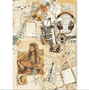 Ciao Bella Paper - Seventies - A5 Rice Paper (mixed x8) | CBRS043 - Craftywaftyshop
