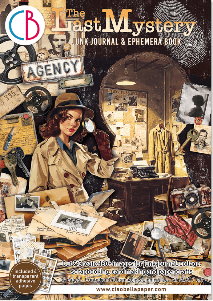 Ciao Bella Paper - The Last Mystery - Junk Journal & Ephemera Book - Craftywaftyshop