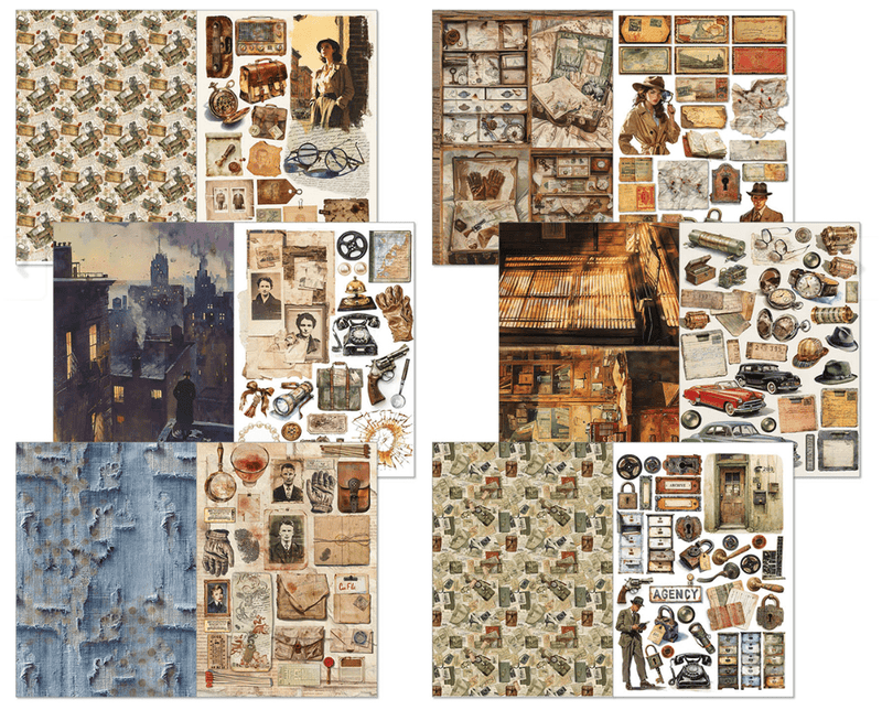 Ciao Bella Paper - The Last Mystery - Junk Journal & Ephemera Book - Craftywaftyshop