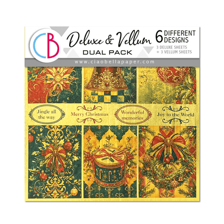 Ciao Bella Toy Shop Deluxe Paper Gold & Vellum Dual Pack MIXED - Craftywaftyshop