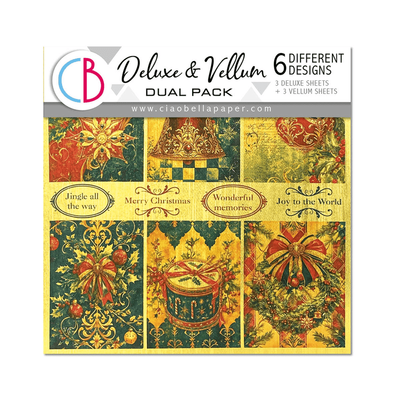 Ciao Bella Toy Shop Deluxe Paper Gold & Vellum Dual Pack MIXED - Craftywaftyshop