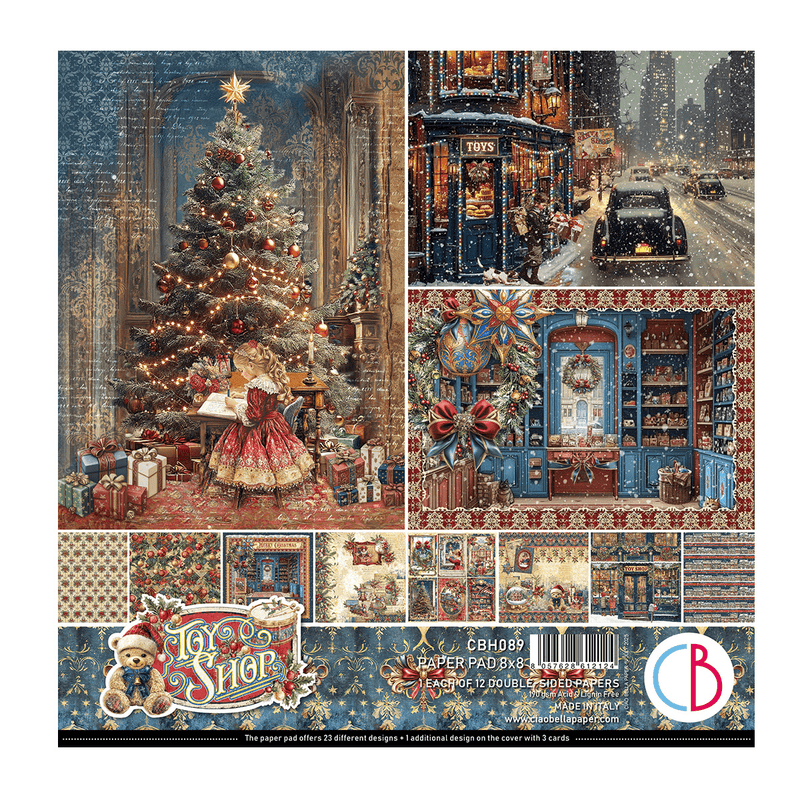 Ciao Bella Toy Shop Pad 8"x8" - Craftywaftyshop