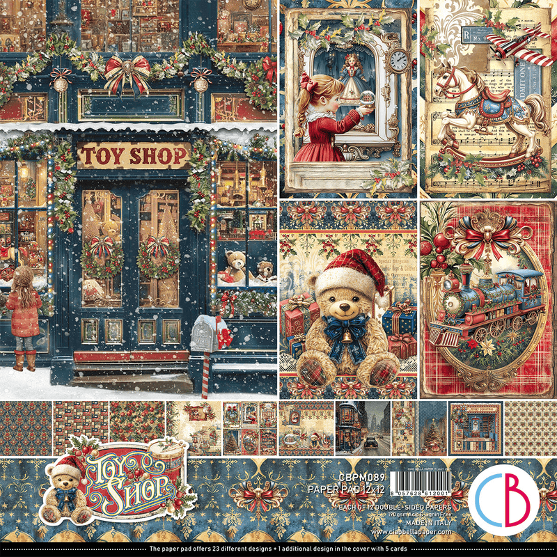 Ciao Bella Toy Shop Paper Pad 12"x12" - Craftywaftyshop