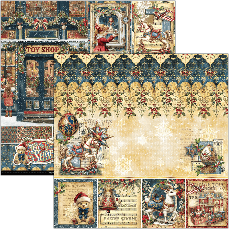 Ciao Bella Toy Shop Paper Pad 12"x12" - Craftywaftyshop